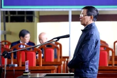 Bị cáo Phan Văn Vĩnh nói lời sau cùng. (Ảnh: Trung Kiên/TTXVN)