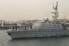 Tàu chiến Fezzan ở Tripoli. (Nguồn: Hải quân Libya)