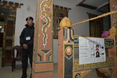 Một điểm bỏ phiếu ở Bhutan. (Nguồn: AFP)