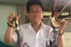 Tài khoản facebook Tuan Kiet khoe ảnh một số con chim quý bị giết thịt khiến cư dân mạng phẫn nộ. (Ảnh facbook cá nhân)