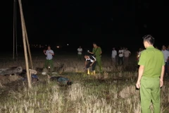 Hiện trường vụ tai nạn. (Ảnh: TTXVN)