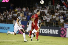 Việt Nam đang có lợi thế trước Philippines sau trận bán kết lượt đi. (Ảnh: Hoàng Linh/TTXVN)