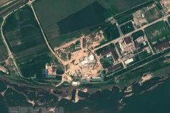 Ảnh chụp qua vệ tinh ngày 6/8/2012: Cơ sở hạt nhân Yongbyon của Triều Tiên. (Nguồn: AFP/TTXVN)