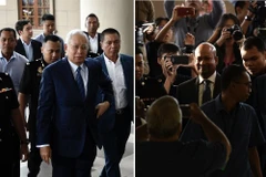 Cựu Thủ tướng Malaysia Najib Razak đến tòa án tại Kuala Lumpur. (Nguồn: The Malaysian Insight)