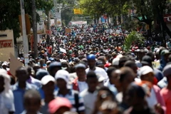 Biểu tình ở Haiti. (Nguồn: Aljazeera)