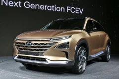 Một chiếc xe chạy bằng pin nhiên liệu hydro của Hyundai. (Nguồn: Motoring)