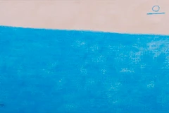 Tác phẩm sơn dầu "Biển" của họa sỹ Lê Thiết Cương. (Ảnh minh họa)