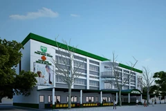 Phòng khám với quy mô 3 tầng trong khuôn viện trường tại 461 Sư Vạn Hạnh, quận 10.