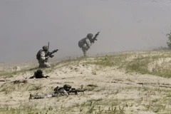 Binh lính Latvia trong cuộc tập trận với NATO ngày 11/6/2015. (Ảnh: Reuters)