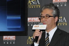 Ông Tomonaga phát biểu tại lễ ký kết. (Ảnh: Hà Ngọc/Vietnam+)