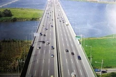 Mô hình đường cao tốc Hà Nội-Hải Phòng. (Ảnh: Internet)