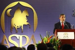 Tổng thống Peru Ollanta Humala phát biểu tại hội nghị. (Nguồn: andina.com.pe)