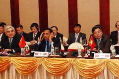 Đoàn Việt Nam tại hội nghị. (Ảnh: Trần Lê Lâm/TTXVN)