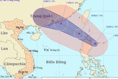 Hướng đi của cơn bão. (Nguồn: nchmf)
