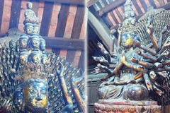 Tượng Phật Quan âm nghìn mắt nghìn tay ở chùa Bút Tháp, huyện Thuận Thành, Bắc Ninh. (Ảnh: Internet)