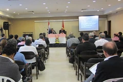 Quang cảnh cuộc gặp gỡ với doanh nghiệp Paraguay (Ảnh: Quang Sơn/Vietnam+)