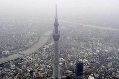 Tháp truyền hình Tokyo Sky Tree. (Ảnh: dailymail.co.uk)