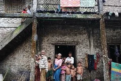 Khu lều trại lánh nạn ở ngoại ô Sittwe. (Nguồn: AFP/TTXVN)