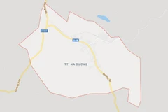 Thị trấn Na Dương nơi xảy ra sự việc (Ảnh: Google Maps) 