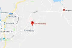 Vị trí phát hiện thi thể bé sơ sinh nghi bị sát hại nằm gần Ủy ban nhân dân xã Tà Lèng (Ảnh: Google Maps) 
