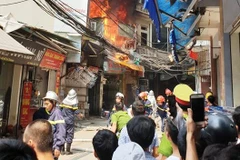 Hiện trường vụ cháy (Ảnh: Sơn Bách/Vietnam+) 