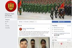 Facebook tiếp nhận thông tin phản ánh về an ninh, trật tự của Công an thành phố Hà Nội (Ảnh chụp màn hình) 