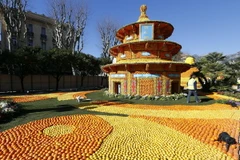 Ngắm những kiệt tác tại Lễ hội Chanh hết sức độc đáo ở Pháp