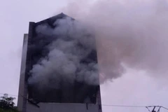 3 tầng của ngôi nhà đã bị thiêu rụi hoàn toàn. (Ảnh: Cộng tác viên)