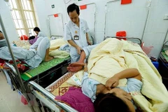 Bệnh nhân sốt xuất huyết điều trị tại bệnh viện. (Ảnh: Dương Ngọc/TTXVN)