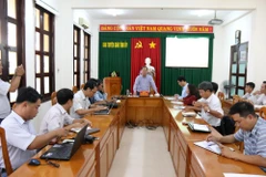 Quang cảnh Hội nghị cung cấp thông tin cho các cơ quan báo chí. (Ảnh: Nguyễn Thanh/TTXVN)