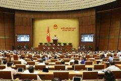 Quang cảnh phiên thảo luận tại hội trường Quốc hội sáng 12/6. (Ảnh: Doãn Tấn/TTXVN)