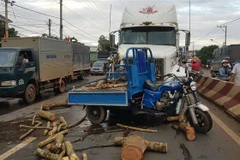 Hiện trường vụ tai nạn. (Ảnh: Đậu Tất Thành/TTXVN)