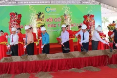 Quang cảnh lễ khởi công. (Ảnh: Huỳnh Sử/TTXVN)