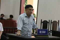 Bị cáo Nguyễn Tiến Lãm tại tòa. (Ảnh: Sỹ Tuyên/TTXVN)