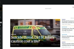 Giao diện New Zealand Herald. 