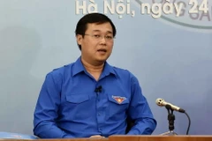 Ủy viên dự khuyết Trung ương Đảng, Bí thư thứ Nhất Trung ương Đoàn, Chủ tịch Trung ương Hội Liên hiệp Thanh niên Việt Nam Lê Quốc Phong. (Nguồn: TTXVN)
