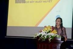 Bộ trưởng Bộ Y tế Nguyễn Thị Kim Tiến chủ trì Hội nghị. Ảnh: Đinh Hằng – TTXVN