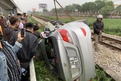 Hiện trường vụ tai nạn. (Ảnh: Hiền Anh/TTXVN)