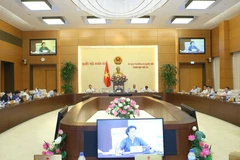 Phiên họp thứ 35 của Ủy ban Thường vụ Quốc hội. (Nguồn: TTXVN)