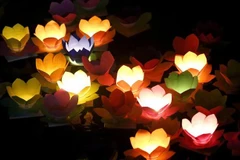 Hội hoa đăng trên sông Lục Đầu nói 'không' với rác thải nhựa