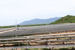 Nhà máy điện Mặt Trời Phước Hữu-Điện lực 1. (Nguồn: TTXVN)