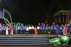 Tuyên dương 50 công trình thanh niên tiêu biểu làm theo lời Bác toàn quốc. (Ảnh: Văn Điệp/TTXVN)