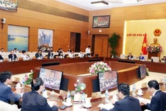 Một phiên họp của Ủy ban Thường vụ Quốc hội. (Ảnh: Trọng Đức/TTXVN)