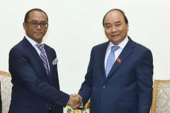 Thủ tướng Nguyễn Xuân Phúc tiếp ông Dionisio Babo Soares, Bộ trưởng Bộ Ngoại giao và Hợp tác Timor Leste đang thăm chính thức Việt Nam. (Ảnh: Thống Nhất/TTXVN)