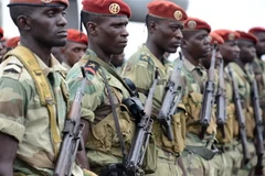 Binh sỹ Gabon tại thủ đô Libreville. (Ảnh: AFP/TTXVN)