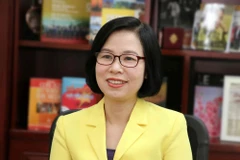 Phó Tổng Giám đốc Thông tấn xã Việt Nam Vũ Việt Trang trả lời phỏng vấn về Hội nghị Ban chấp hành OANA lần thứ 44. (Ảnh: Văn Điệp/TTXVN)