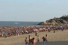 Bãi biển Sầm Sơn. (Ảnh: Duy Hưng/TTXVN)