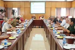 Quang cảnh cuộc gặp. (Nguồn: Liên hiệp các tổ chức hữu nghị Việt Nam)