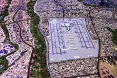 Toàn cảnh khu vực sẽ trở thành Thủ đô hành chính mới của Ai Cập. (Nguồn: Amwal Al Ghad)