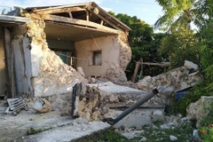 Cảnh tàn phá do động đất. (Nguồn: Rappler)